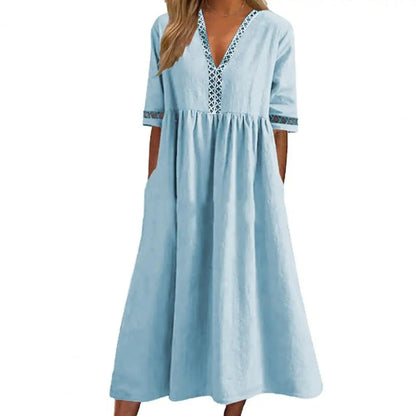 Plus Size Jurk Katy - Stijlvolle Comfortabele Zomerjurk