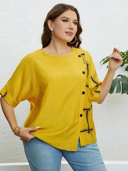 Plus Size T-Shirt voor Vrouwen Comfortabel Casuaal