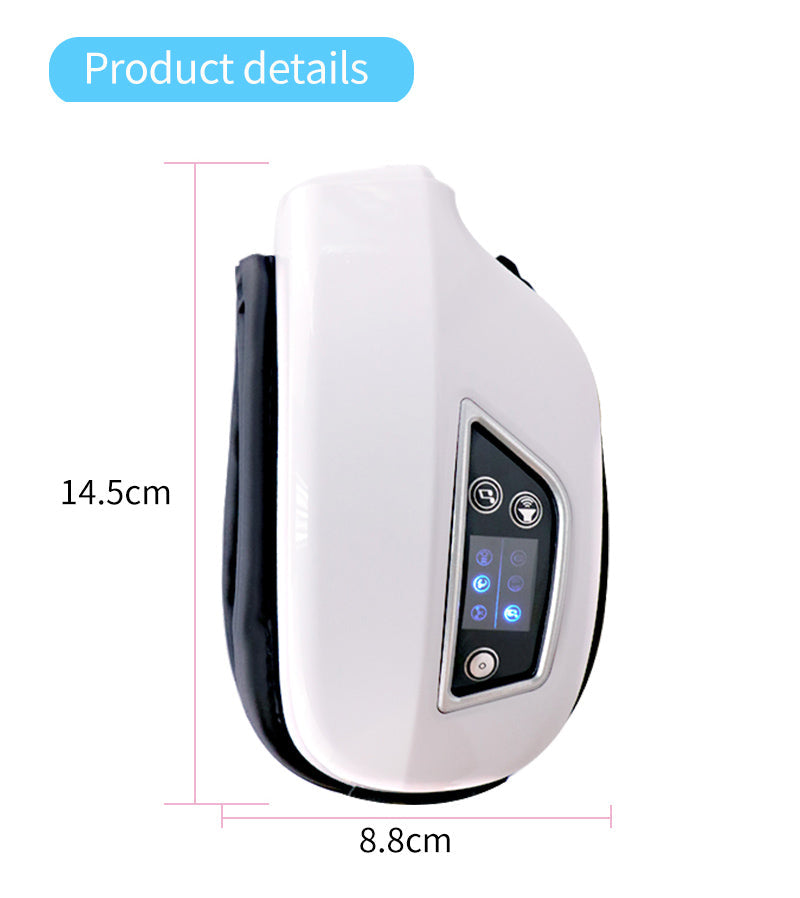 Oogmassage Apparaat met Warmte, Trilling en Bluetooth Muziek