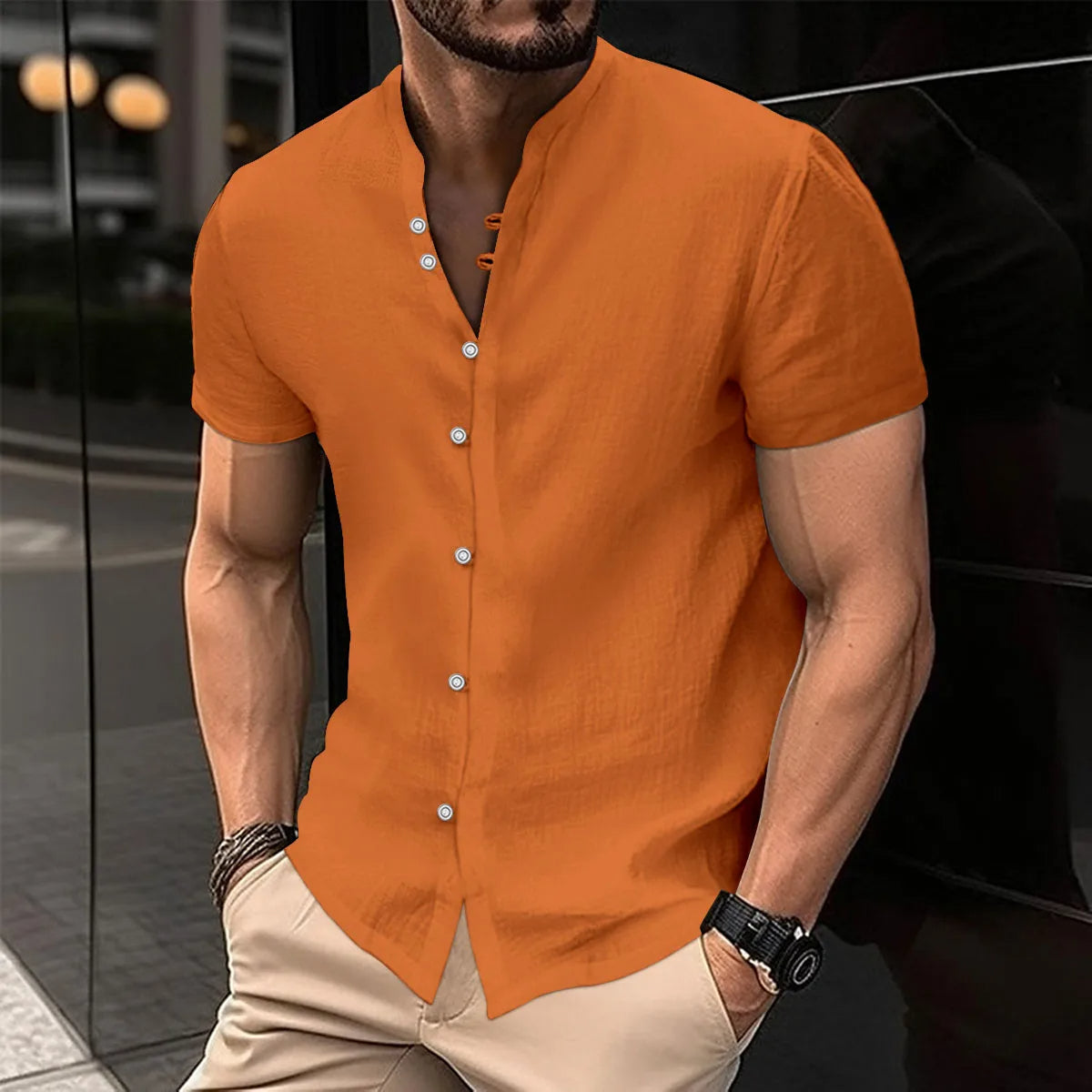 Plus Size Overhemd Casual Comfortabel voor Mannen - Mode Vibes
