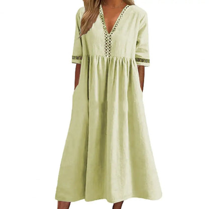 Plus Size Jurk Katy - Stijlvolle Comfortabele Zomerjurk