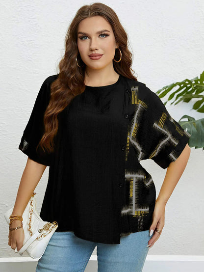 Plus Size T-Shirt voor Vrouwen Comfortabel Casuaal