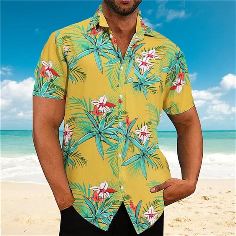 Plus Size Overhemd Zomers Stijlvol voor Mannen