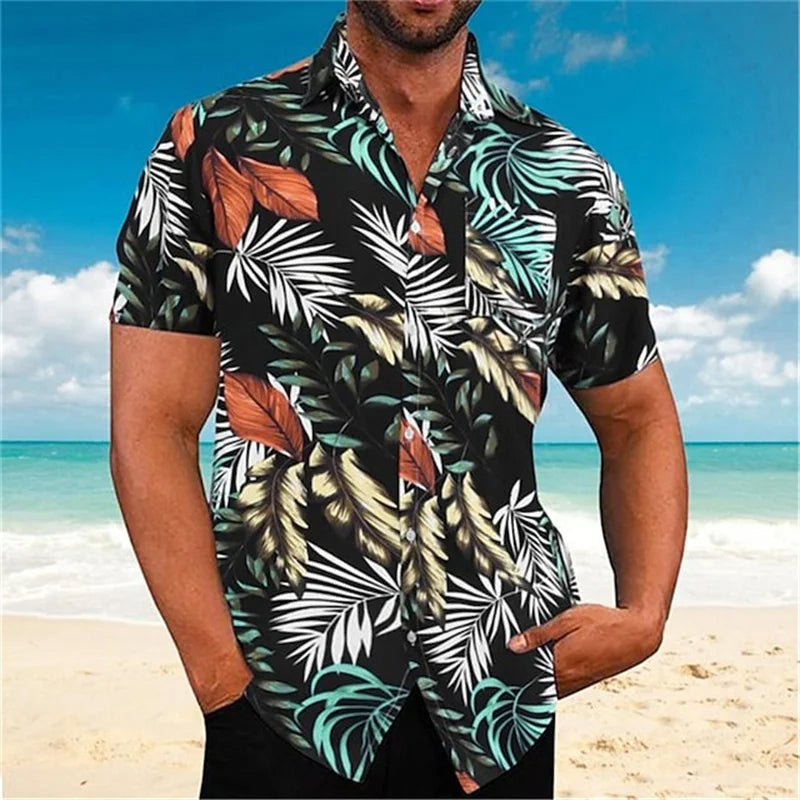 Plus Size Overhemd Zomers Stijlvol voor Mannen