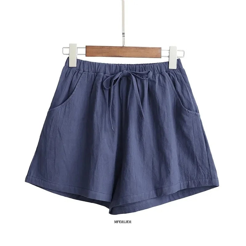 Plus Size Short Broek Comfortabel Casual Mode