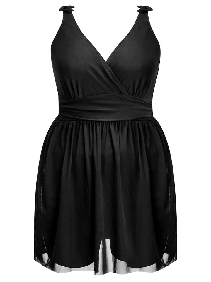 Plus Size Tankini Badpak Comfortabel Stijlvol Dame