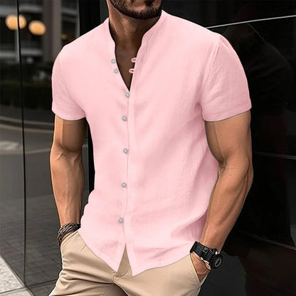 Plus Size Overhemd Casual Comfortabel voor Mannen