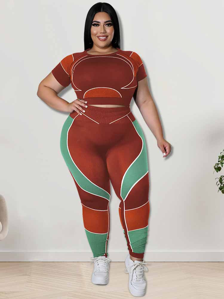 Plus Size Sportset voor Vrouwen Sportief en Comfortabel