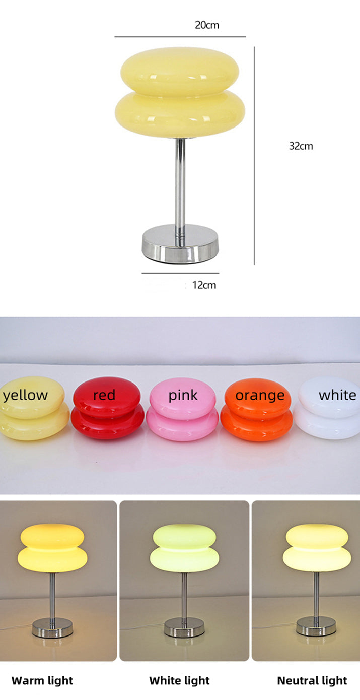 Stijlvolle Glas Tafellamp met LED Verlichting