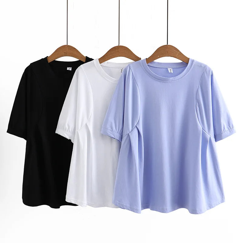 Plus Size T-Shirt Comfortabel en Casually voor Dames - Mode Vibes