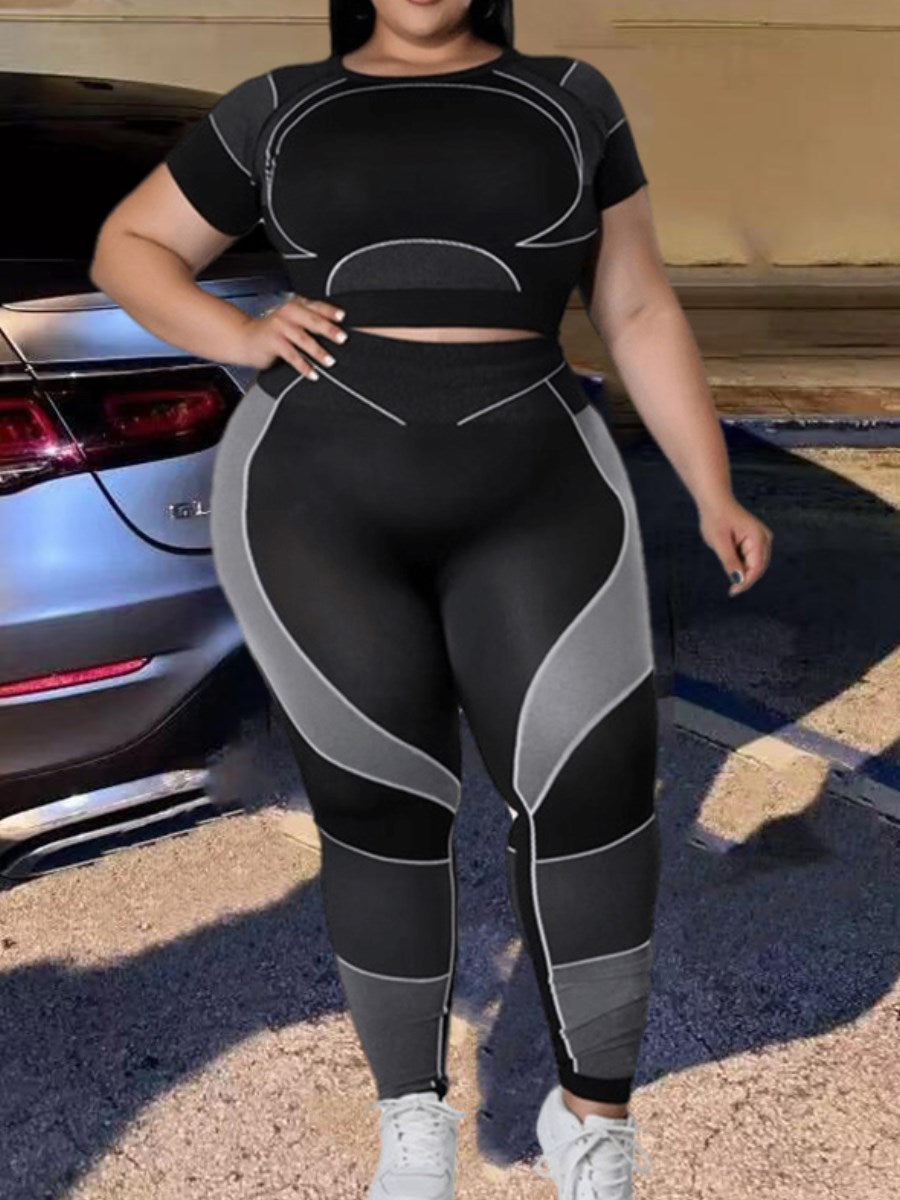 Plus Size Sportset Comfortabel en Trendy voor Vrouwen - Mode Vibes
