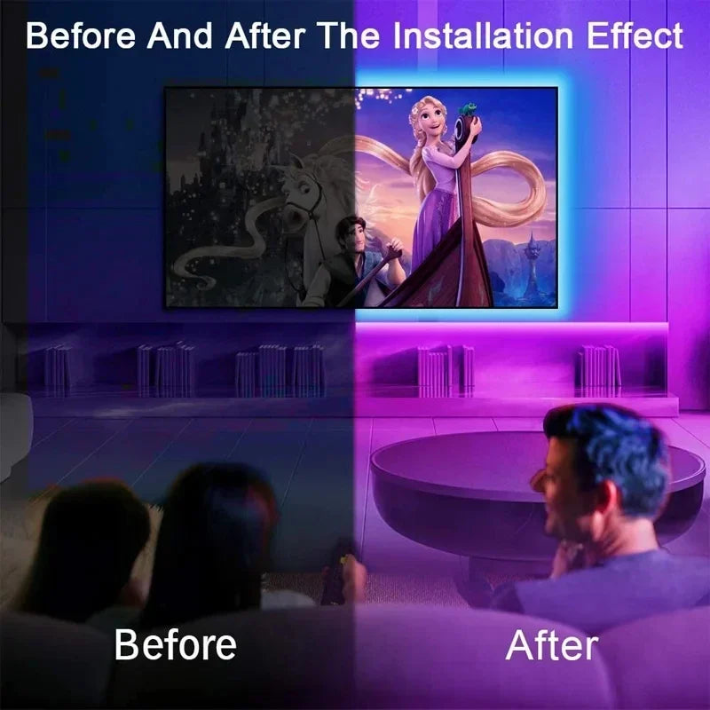 LED Strip RGB Kleurverandering TV Achtergrondverlichting Kit
