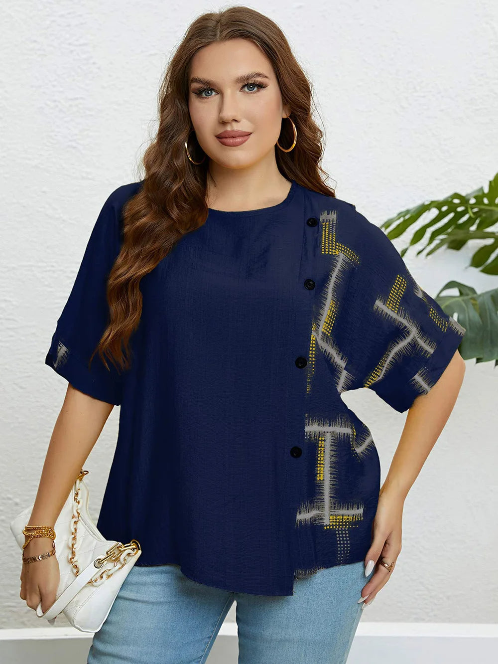 Plus Size T-Shirt voor Vrouwen Comfortabel Casuaal