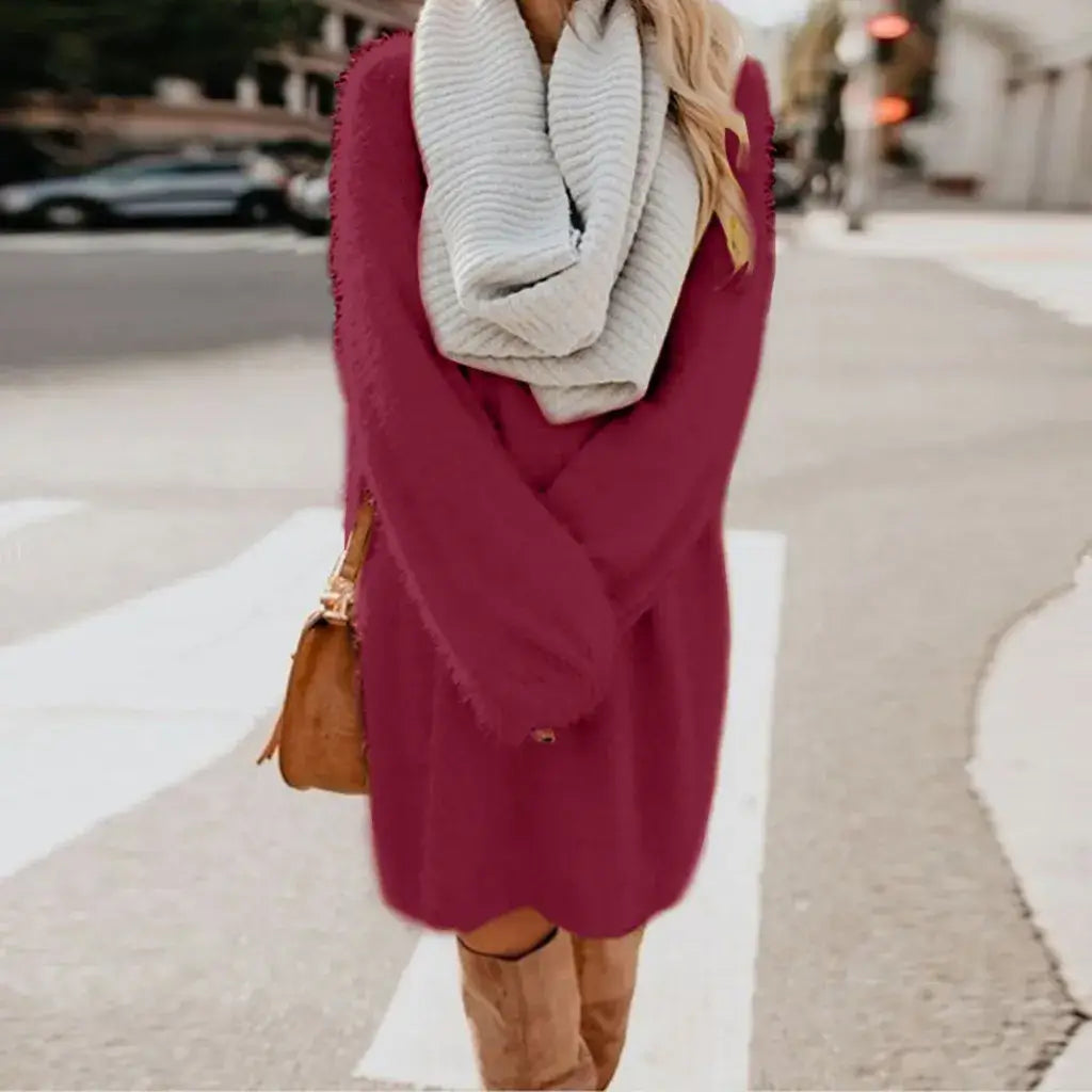 Jurk Stijlvol en Gezellig Rood Ruby Design