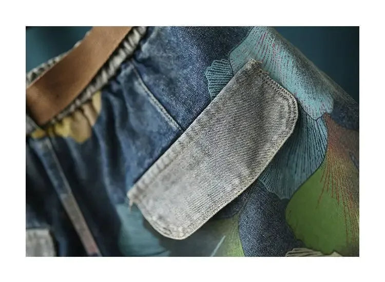 Plus Size Denim Short Stijlvol Zomerbroek voor Dames