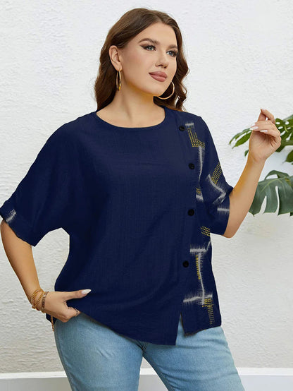 Plus Size T-Shirt voor Vrouwen Comfortabel Casuaal