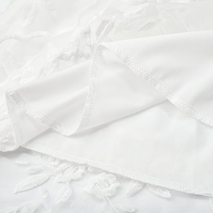 Velanora Cocktailjurk Bloemen Borduren Mesh Kant