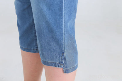 Plus Size Driekwartsbroek Trendy Veelzijdig voor Vrouw