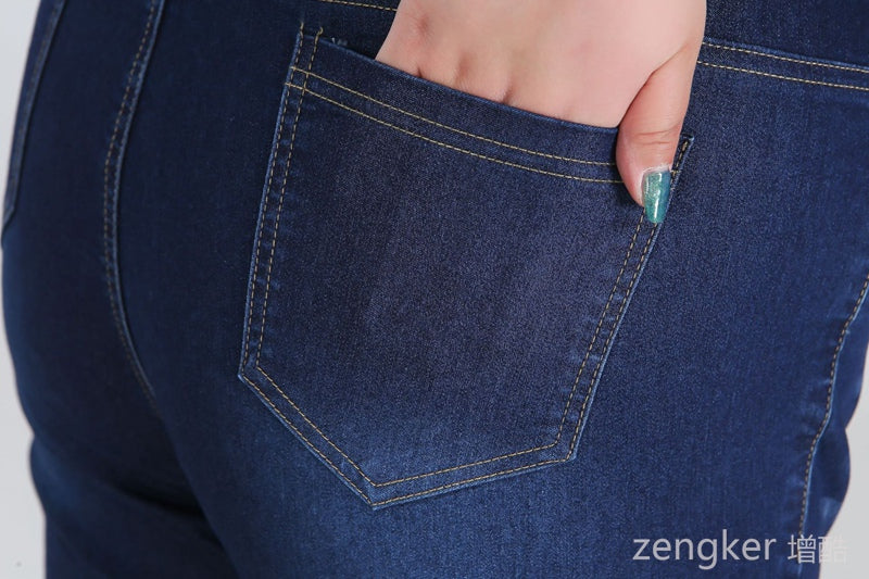 Plus Size Driekwartsbroek Trendy Veelzijdig voor Vrouw
