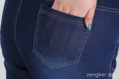 Plus Size Driekwartsbroek Trendy Veelzijdig voor Vrouw