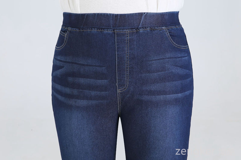 Plus Size Driekwartsbroek Trendy Veelzijdig voor Vrouw
