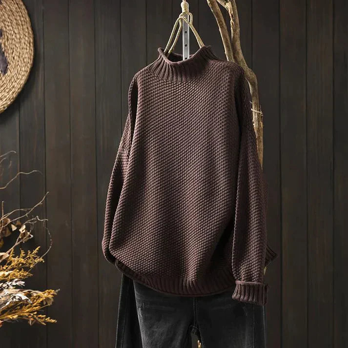 Dames Turtleneck Trui Zacht Warm