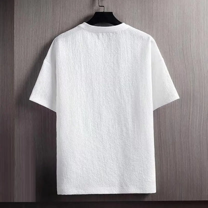 Plus Size T-Shirt Losvallend Trendy voor Mannen