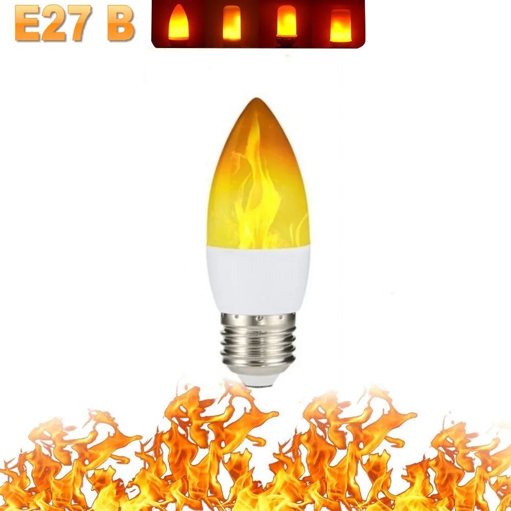 LED Vuur Simulatie Lamp met 4 Instellingen
