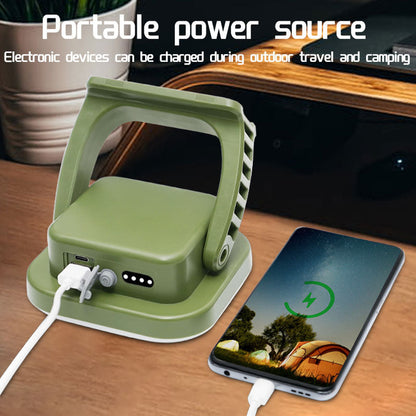 Zonne-Oplaadbare Campinglamp 80W LED met Magneet en Zoom