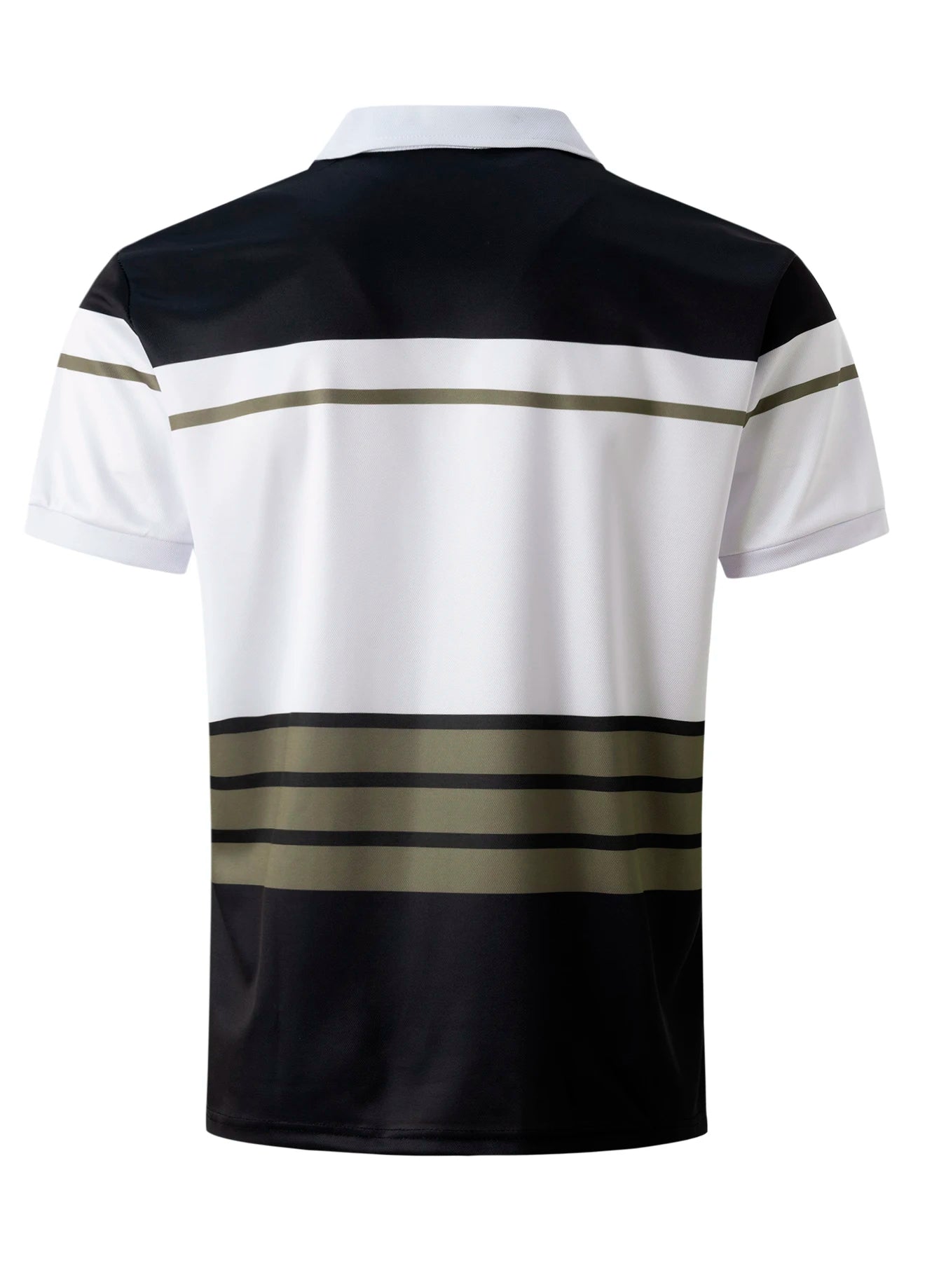 Plus Size Polo Shirt Gestreept Stijlvol voor Mannen