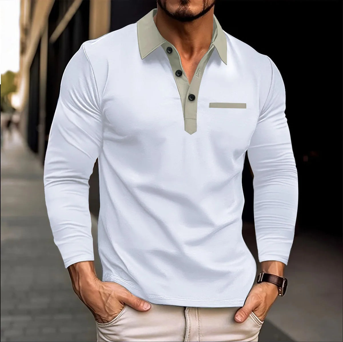 Plus Size Polo Shirt Comfortabel en Stijlvol voor Mannen