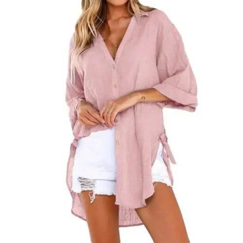 Vrouwelijke Blouse Francia - Casual en Comfortabele Zomerbloes
