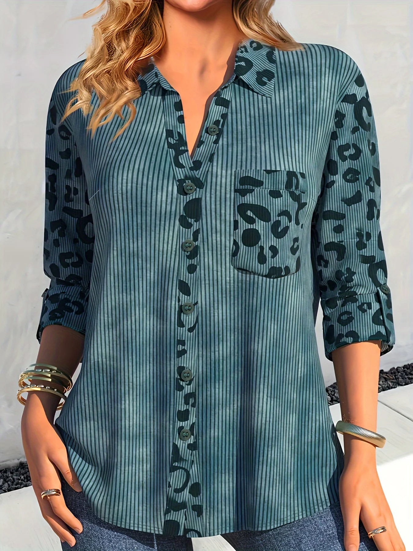 Plus Size Blouse Sakura Stijlvolle Vrouwelijke Bloes Comfortabel - Mode Vibes