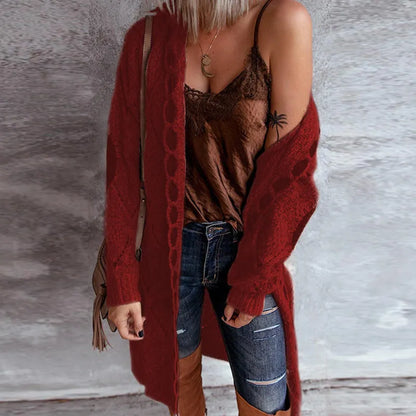 Gebreide Trui met Capuchon Vintage Stijl Elegance