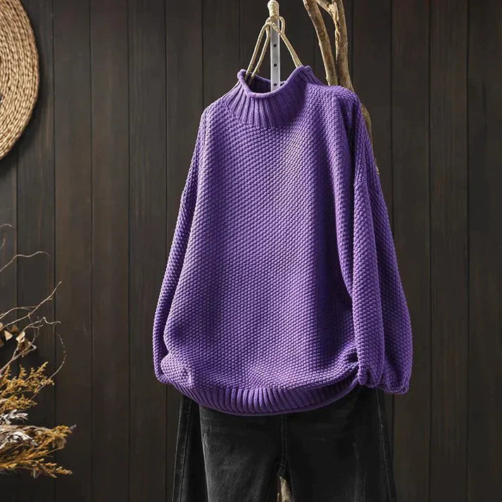 Dames Turtleneck Trui Zacht Warm