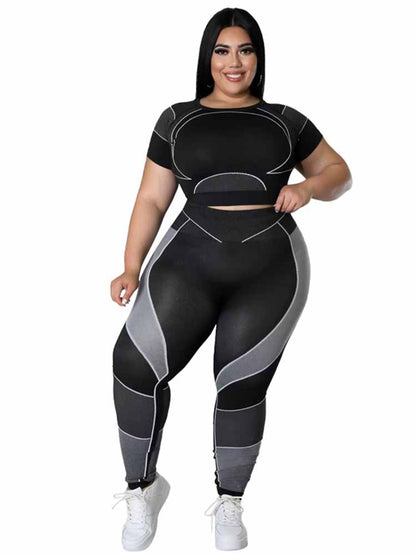 Plus Size Sportset voor Vrouwen Sportief en Comfortabel