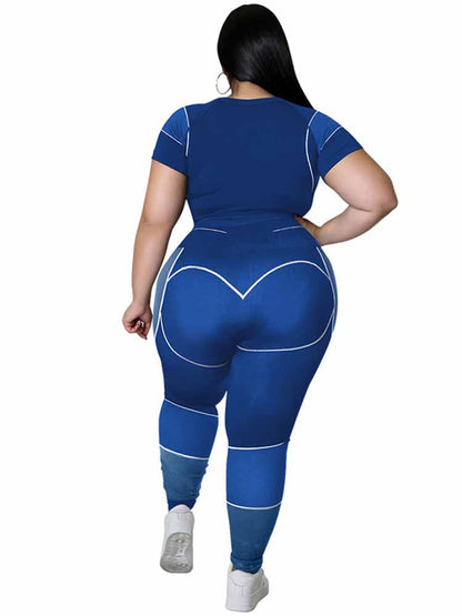 Plus Size Sportset voor Vrouwen Sportief en Comfortabel