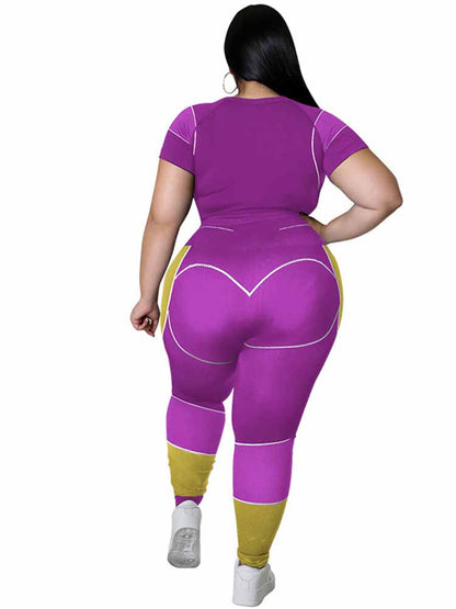 Plus Size Sportset voor Vrouwen Sportief en Comfortabel
