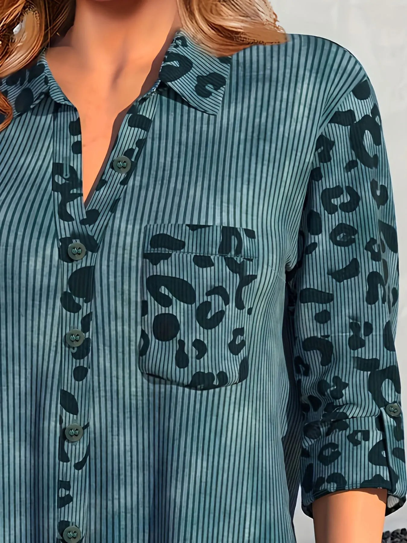 Plus Size Blouse Sakura Stijlvolle Vrouwelijke Bloes Comfortabel