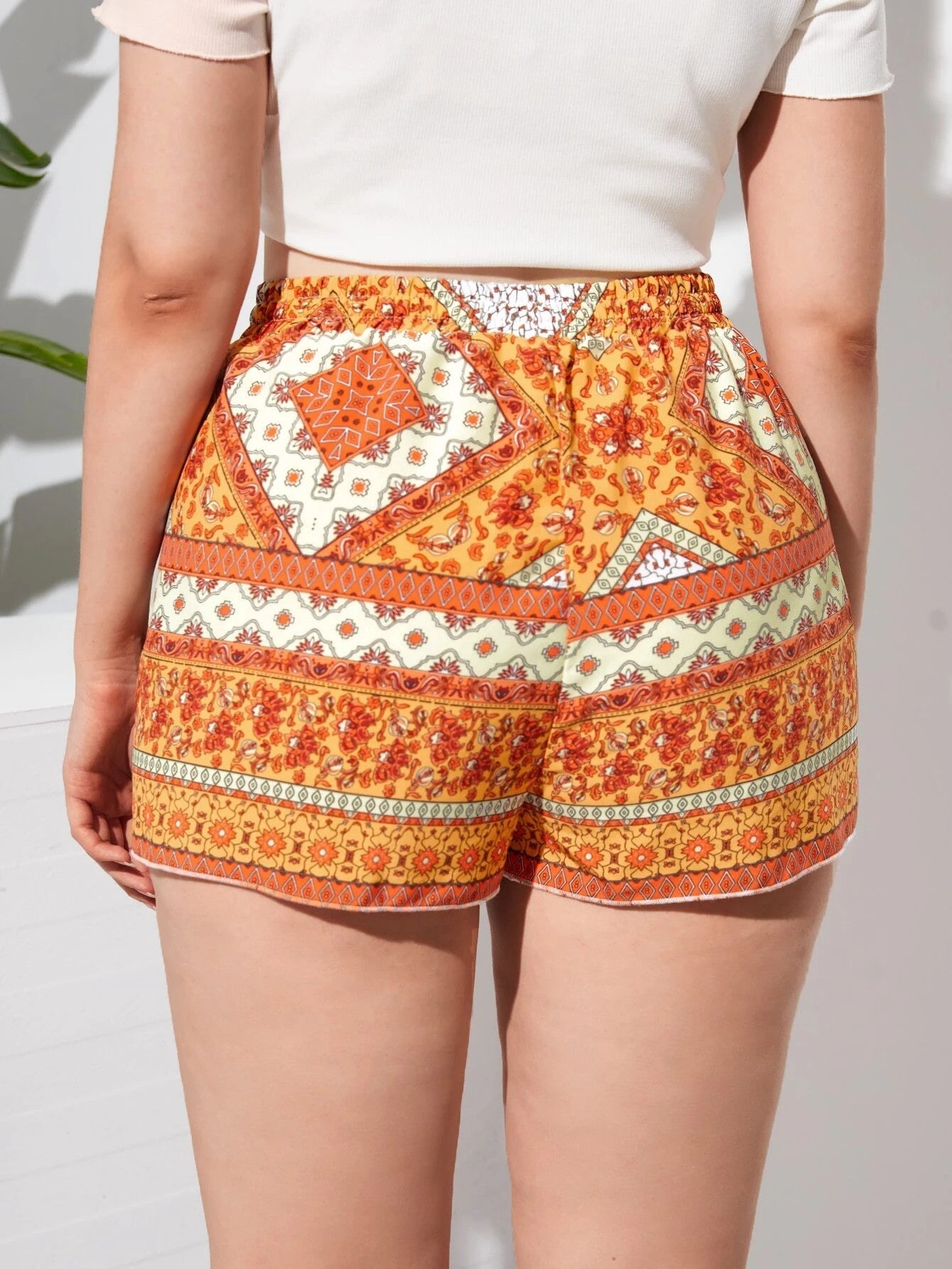 Plus Size Short Broek Comfortabel Zomer Modetrend