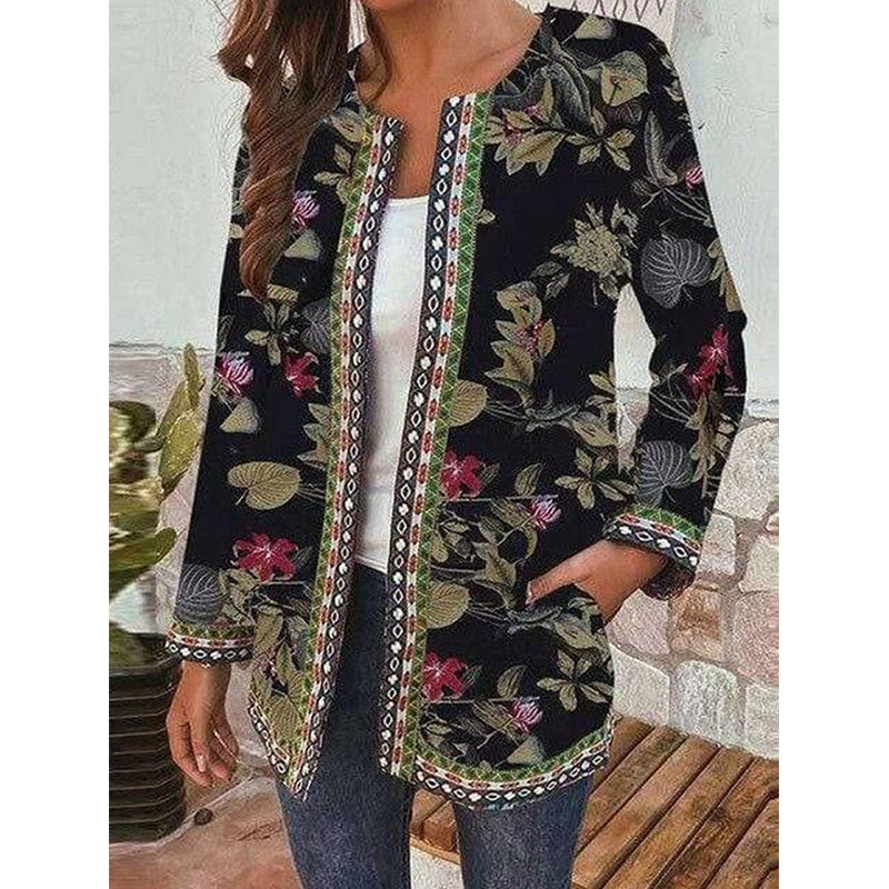 Bloemenjas Vrouw Zomerjas Met Floral Print