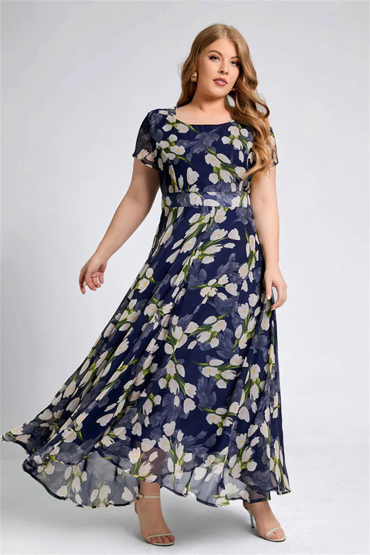 Plus Size Jurk Comfortabel Vintage Stijl - Mode Vibes