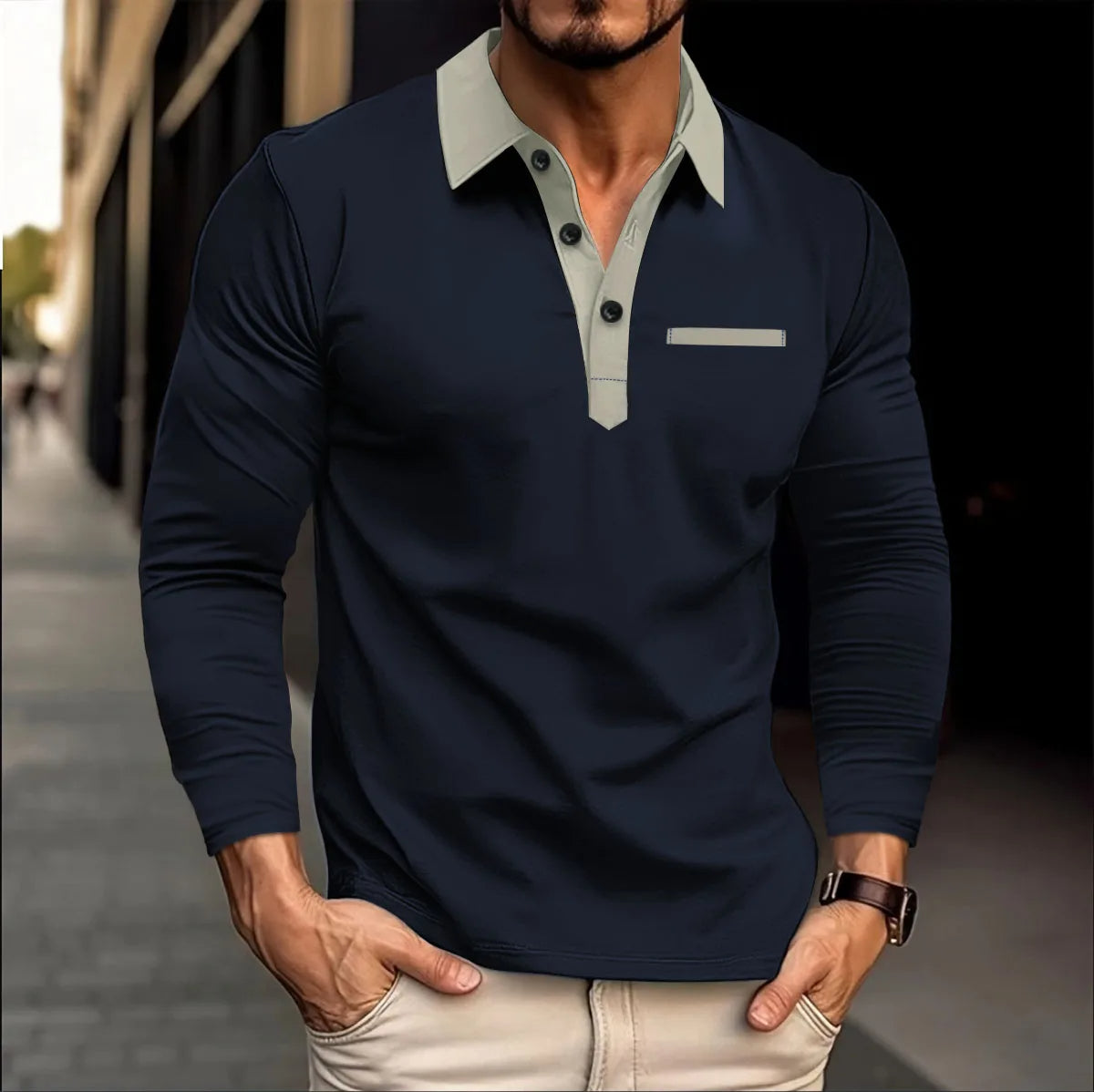 Plus Size Polo Shirt Comfortabel en Stijlvol voor Mannen
