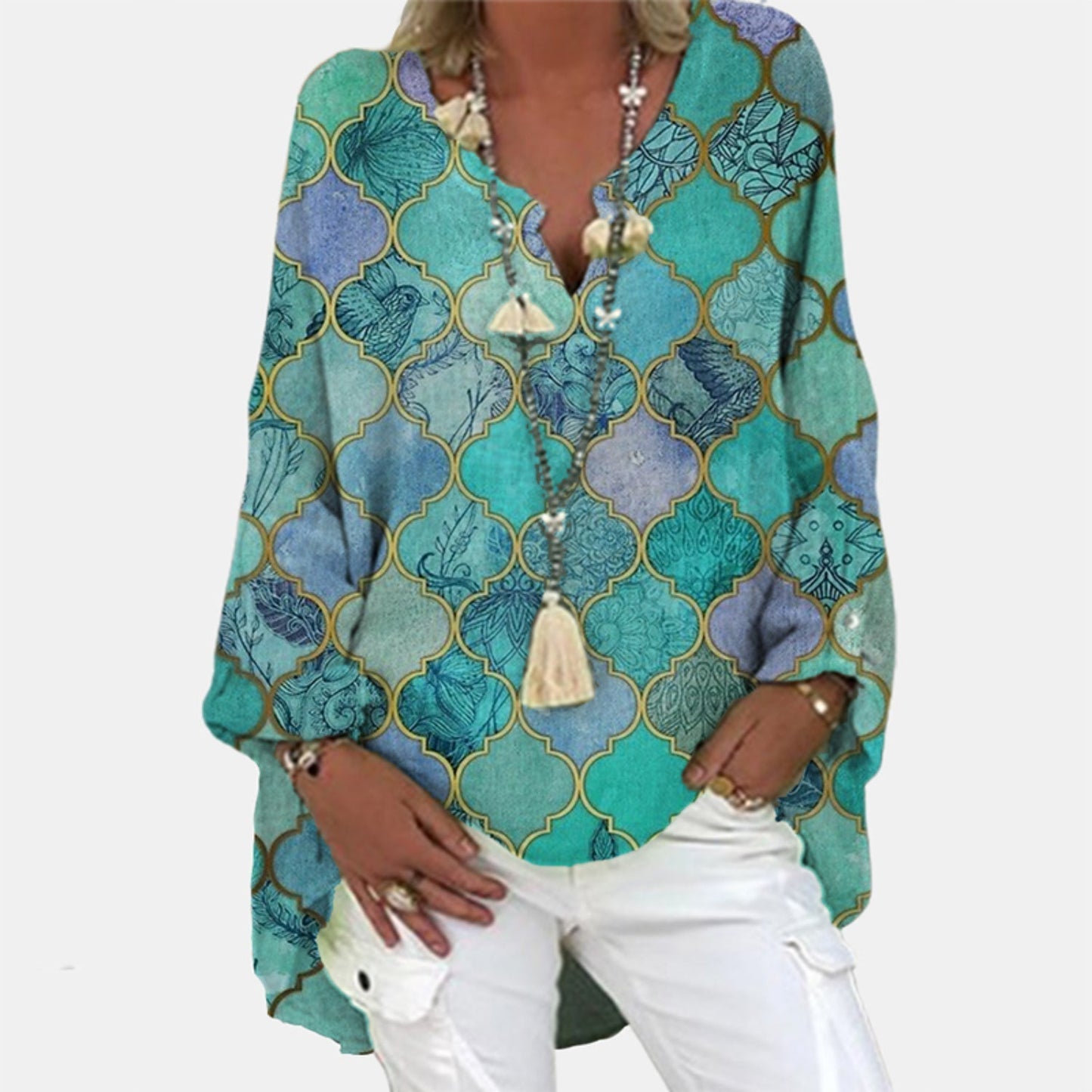 Linnen Dames Blouse Stijlvol Elegante Vrouwelijke Tops