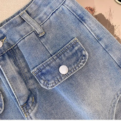 Plus Size Denim Short Casual Stijlvol Zomerbroek