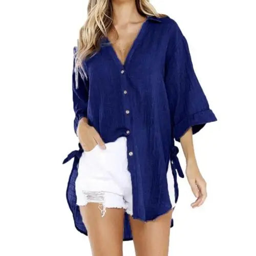 Vrouwelijke Blouse Francia - Casual en Comfortabele Zomerbloes