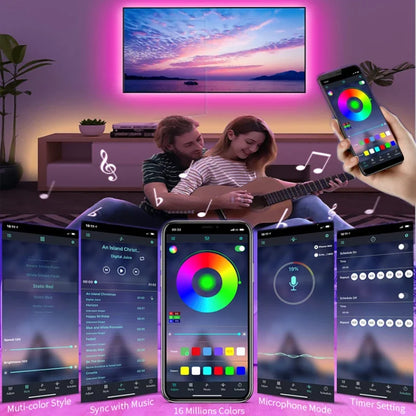 LED Strip RGB Kleurverandering TV Achtergrondverlichting Kit