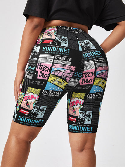 Plus Size Short Broek Opvallend Casual Mode