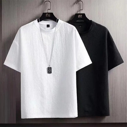 Plus Size T-Shirt Losvallend Trendy voor Mannen - Mode Vibes