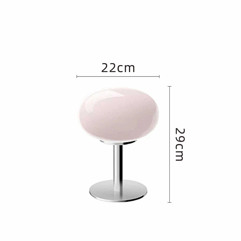 Stijlvolle Glas Tafellamp met LED Verlichting